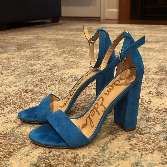 Sam Edelman Daniella Block Heel - electric blue - size 7 - Picture 3 of 4